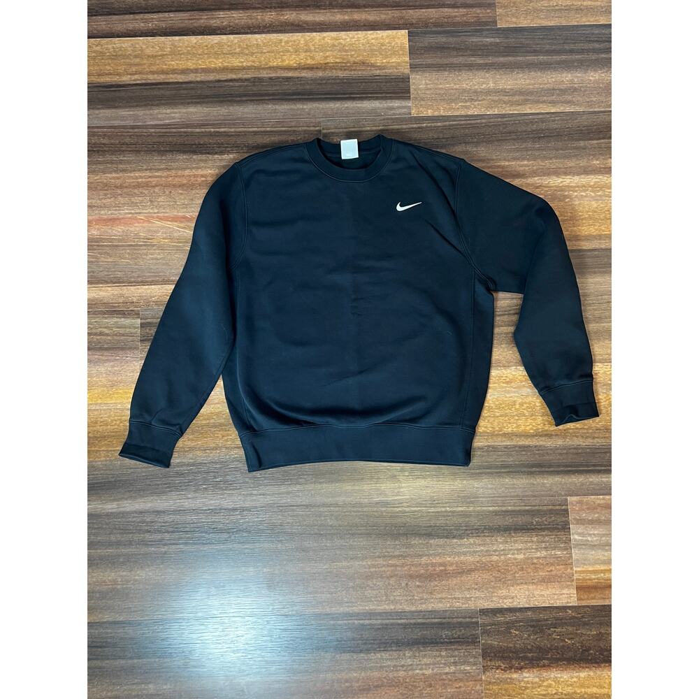 Nike Sportswear Club Fleece Crewneck Sweatshirt Black Men's Medium - Picture 2 of 10